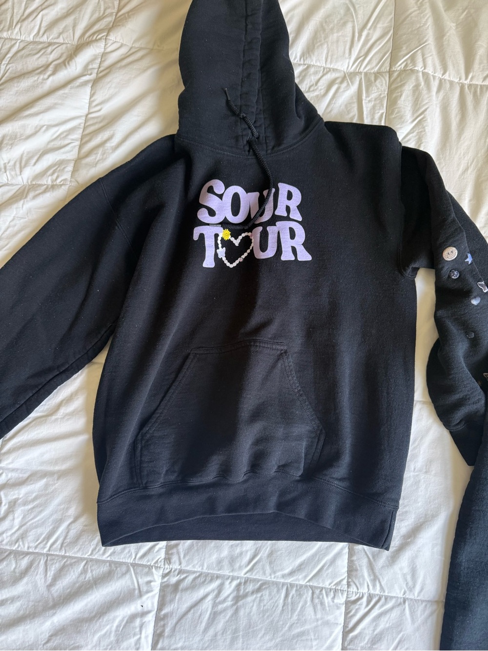 Olivia Rodrigo Sour Tour Black Graphic Hoodie